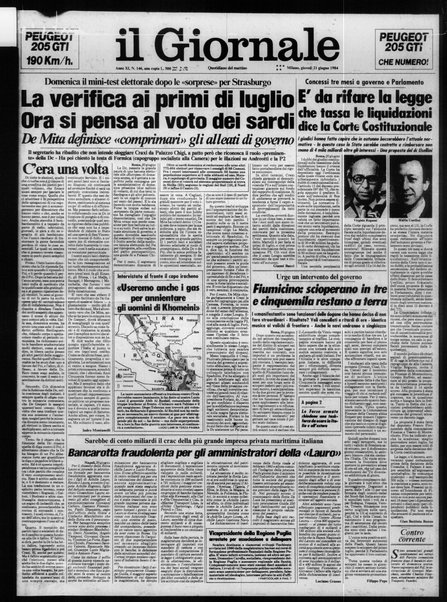 Il giornale : quotidiano del mattino